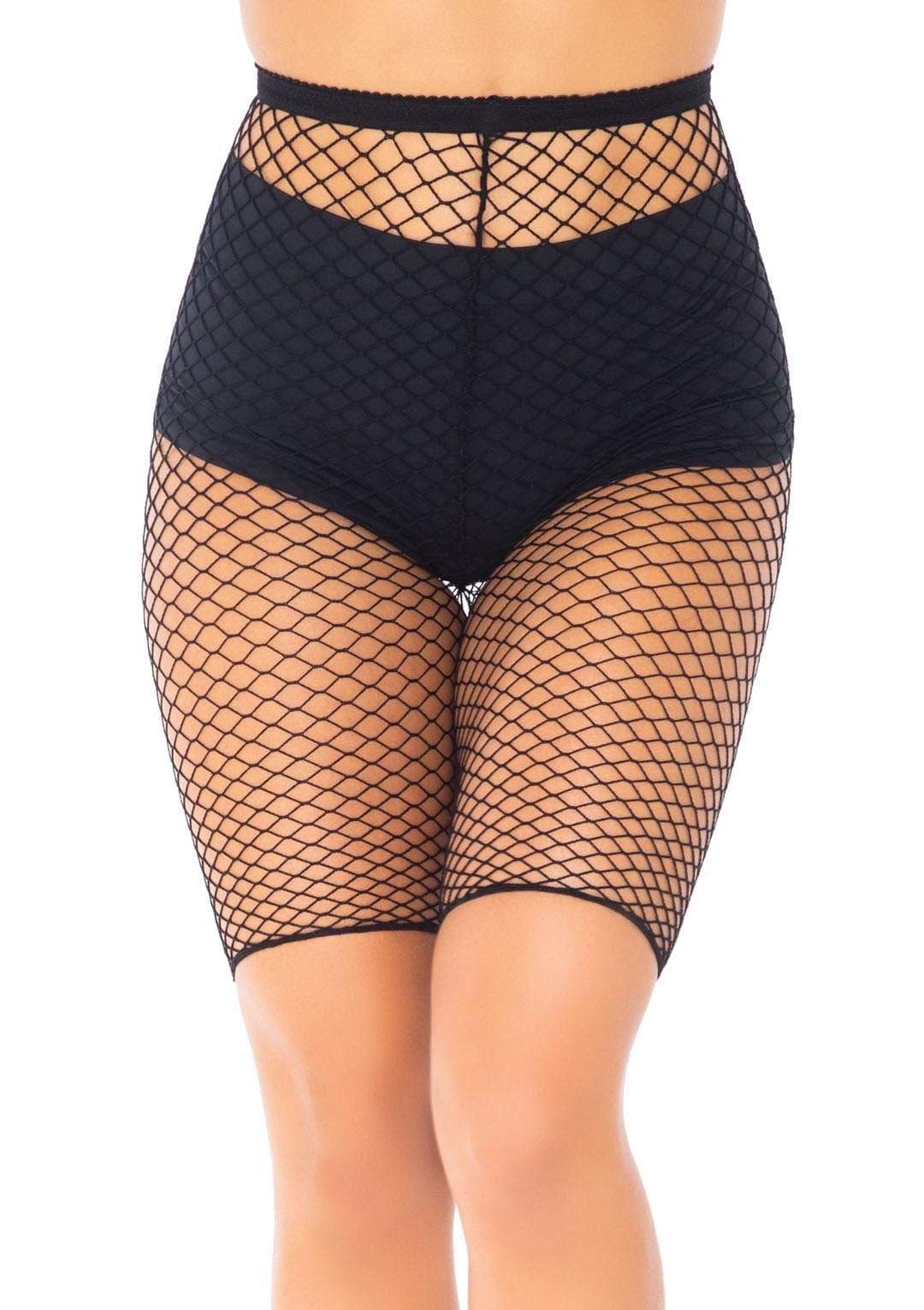 Industrial Net Biker Shorts - Black - Model Express VancouverClothing