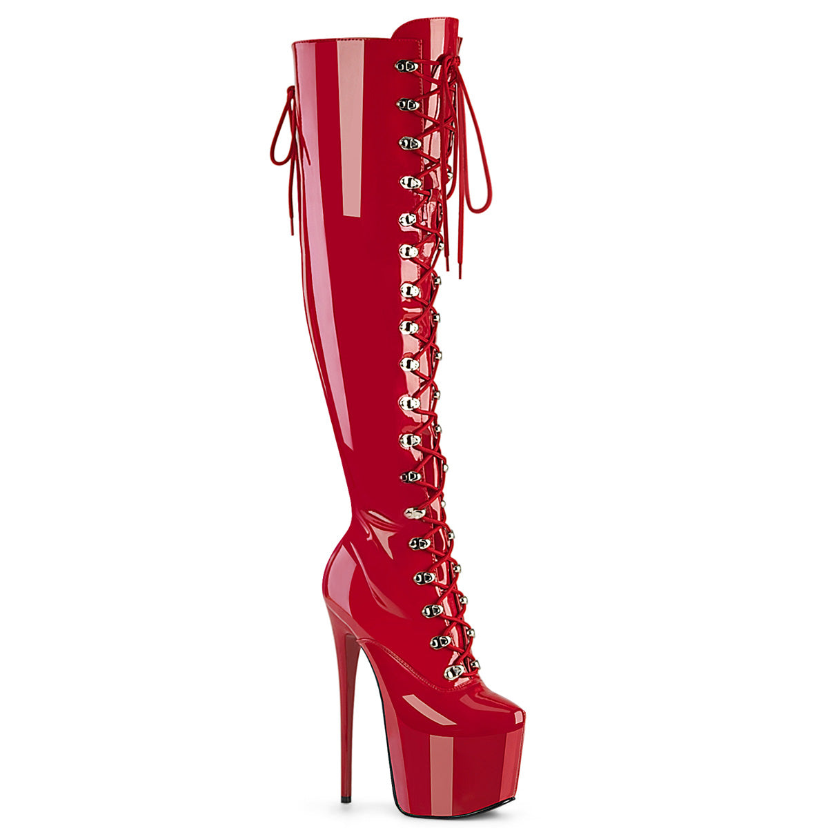 Pleasers Jubilant-3012 - Red Str. Pat