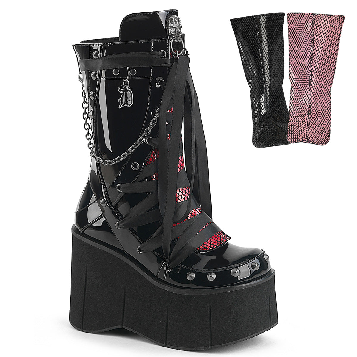 Demonia Kera-121 - Blk Pat