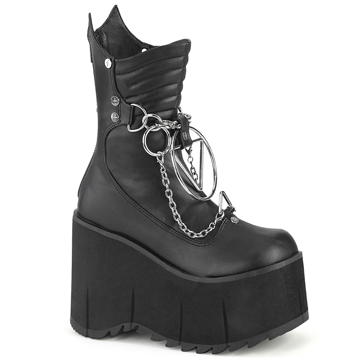 Demonia Kera-130 - Blk Vegan Leather