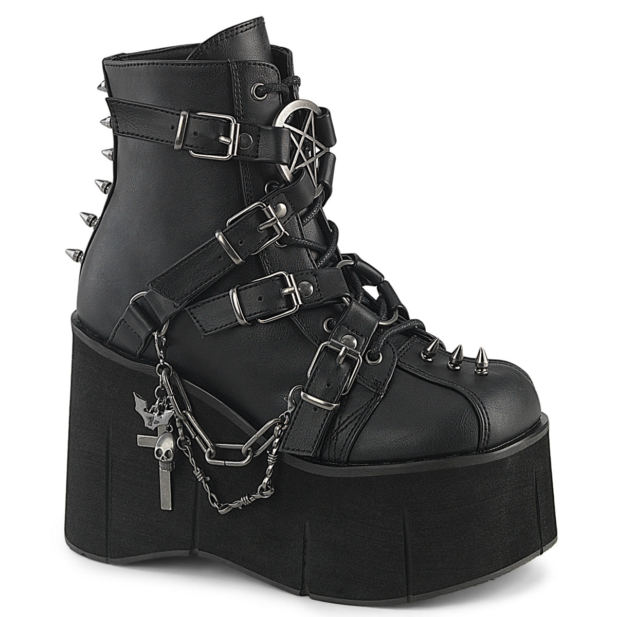 Demonia Kera-68 - Blk Vegan Leather
