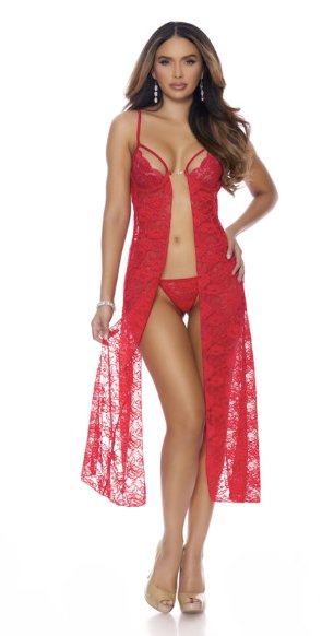 Lace Gown with Underwire Cups - Model Express VancouverLingerie