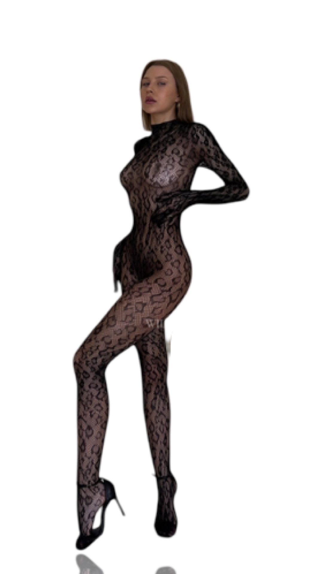 Leopard One Piece Black - Model Express VancouverLingerie