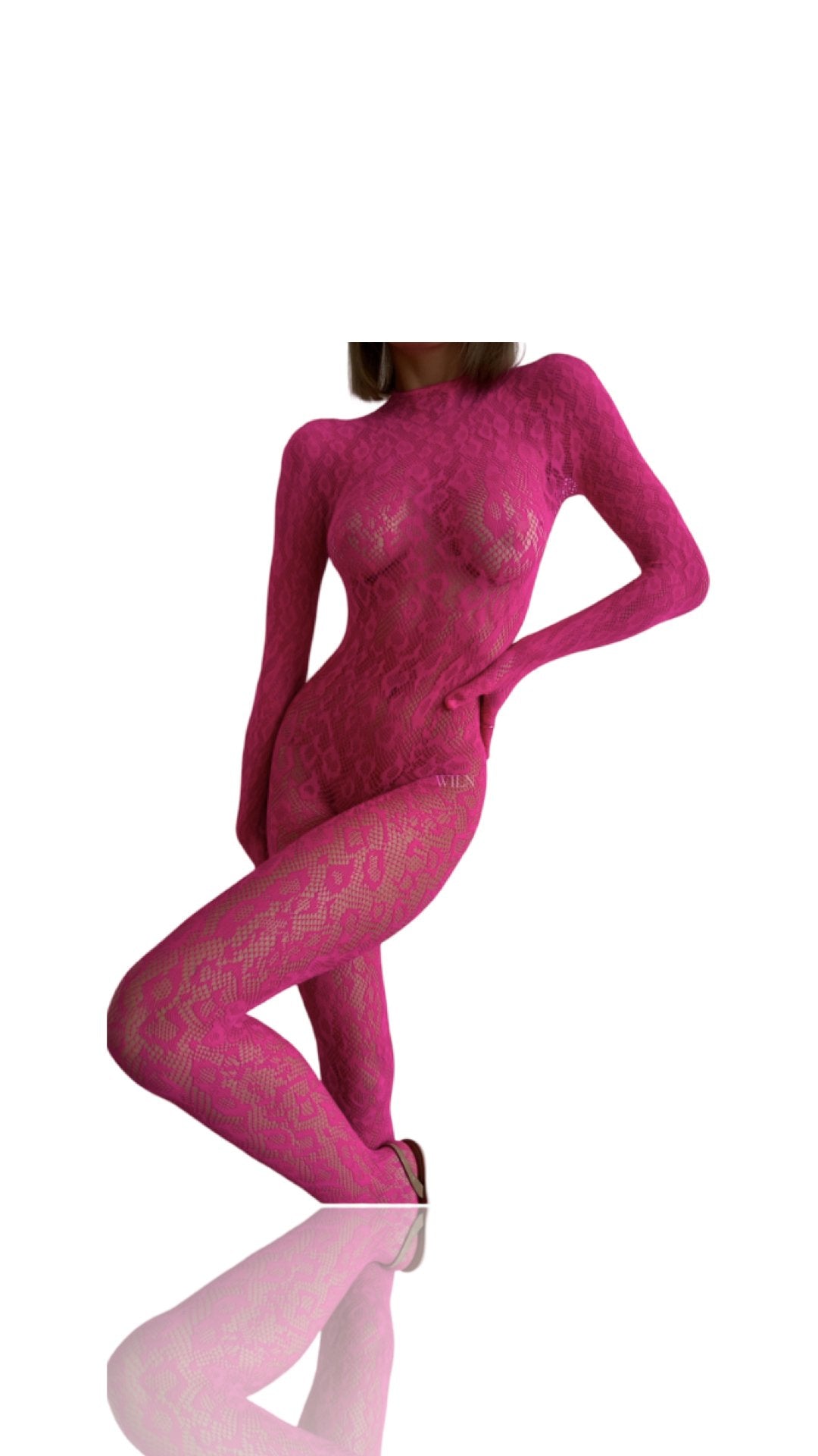 Leopard One Piece pink - Model Express VancouverLingerie