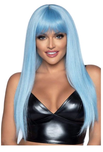 Long Straight Bang Wig - Baby Blue - Model Express VancouverAccessories