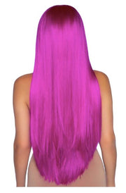 Long Straight Center Part Wig - Neon Purple - Model Express VancouverAccessories