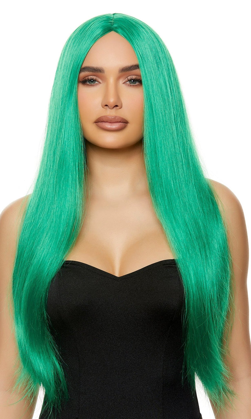 Long Straight Wig Green - Model Express VancouverAccessories