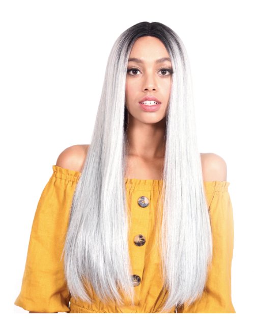 Long Straight Wig with Lace Front - Auburn - Model Express VancouverAccessories