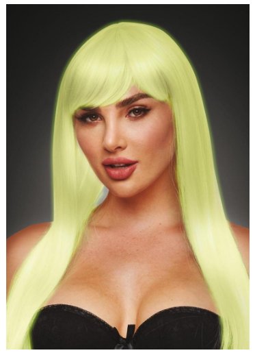 Long UV Wig with Bangs White - Model Express VancouverAccessories