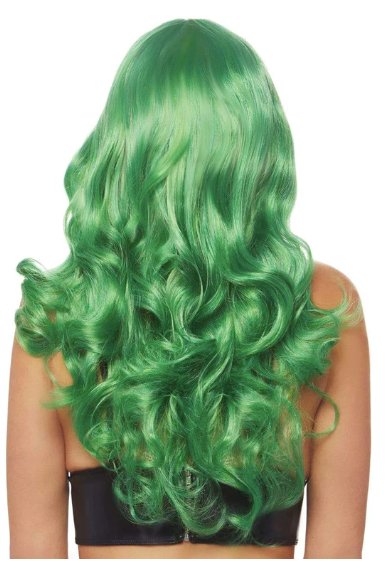 Long Wavy Bag Wig - Green - Model Express VancouverAccessories