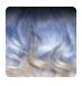 Long Wavy Wig with Lace Front - Aqua/Blonde - Model Express VancouverAccessories