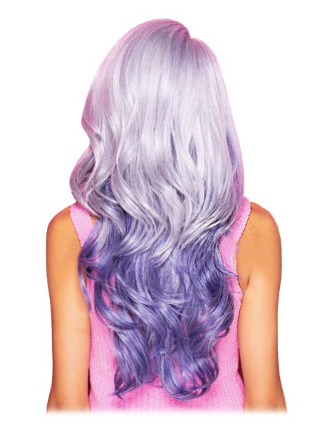 Long Wavy Wig with Lace Front - Storm Purple - Model Express VancouverAccessories