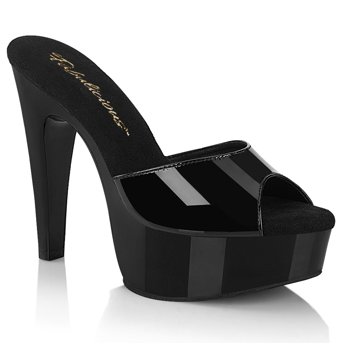 Fabulicious Martini-501 - Blk Pat/Blk