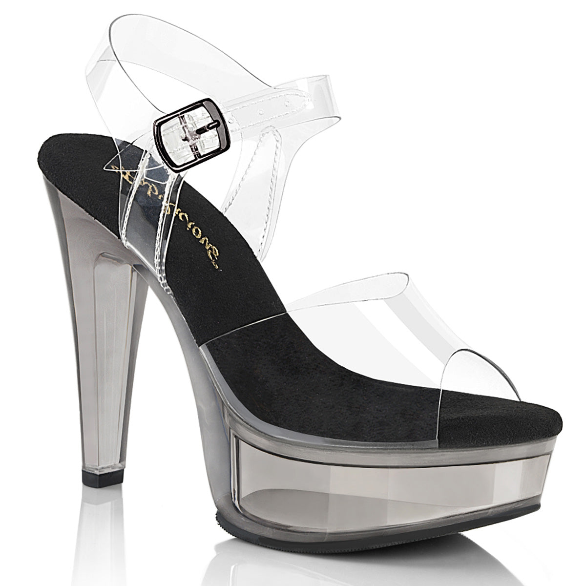 Fabulicious Martini-508 - Clr-Blk/Smoke Tinted