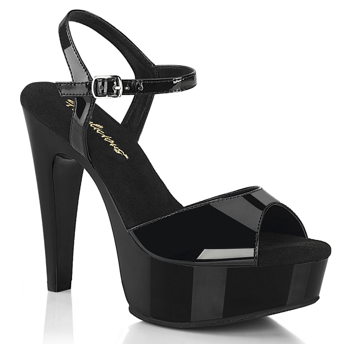 Fabulicious Martini-509 - Blk Pat/Blk