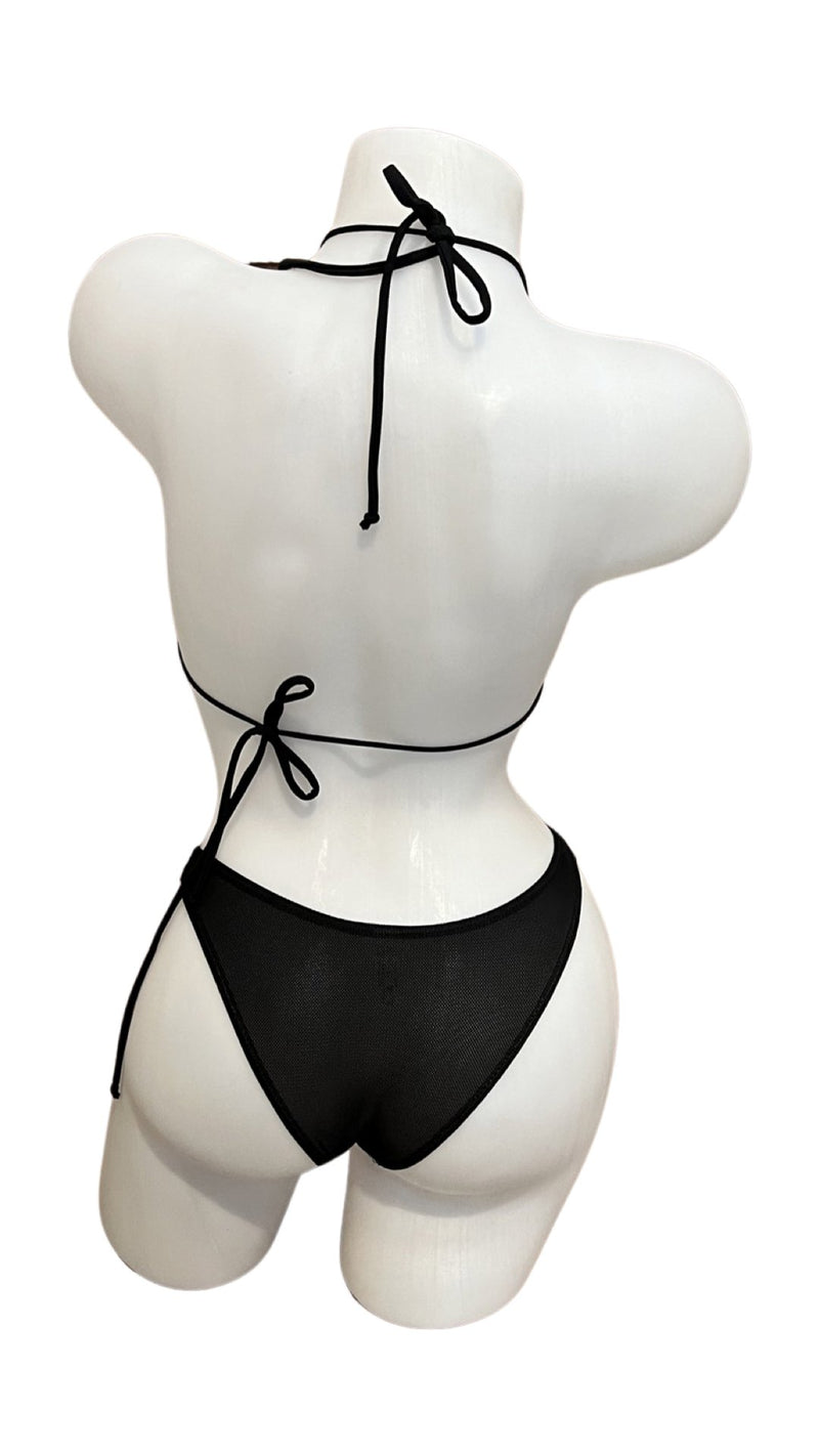 Mesh Bikini Black - Model Express VancouverBikini