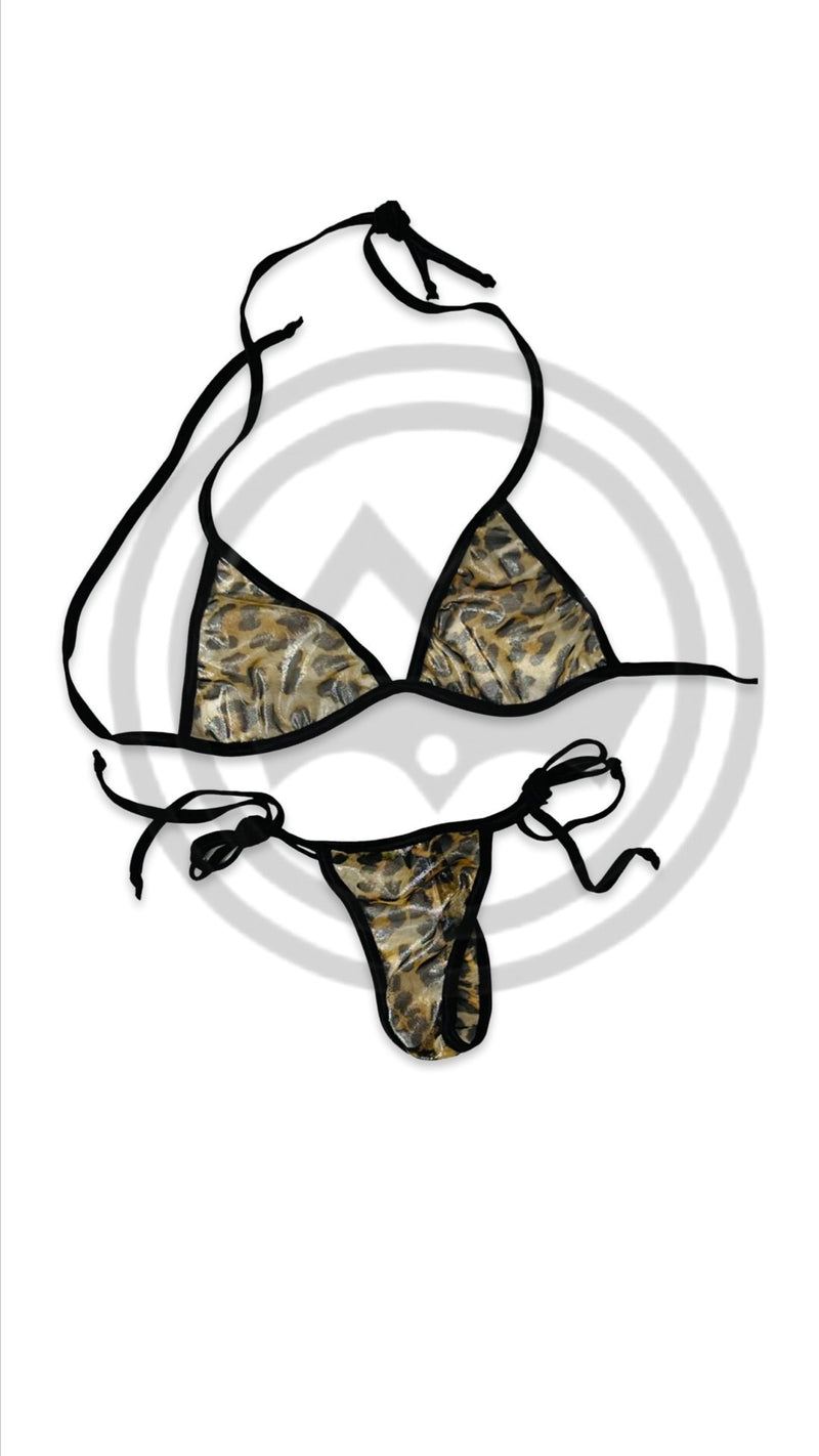 Mesh Leopard Bikini - Model Express VancouverBikini