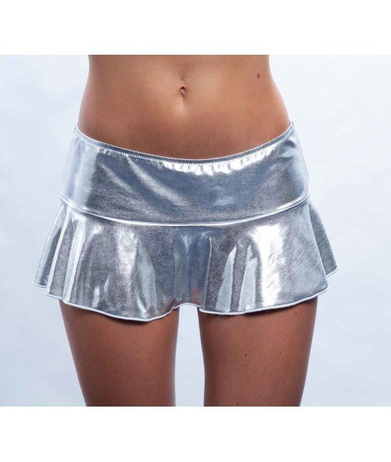 Metallic Mini Skirt - Gold - Model Express VancouverClothing