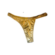 Metallic T-Back Detachable Thong - Gold - Model Express VancouverLingerie