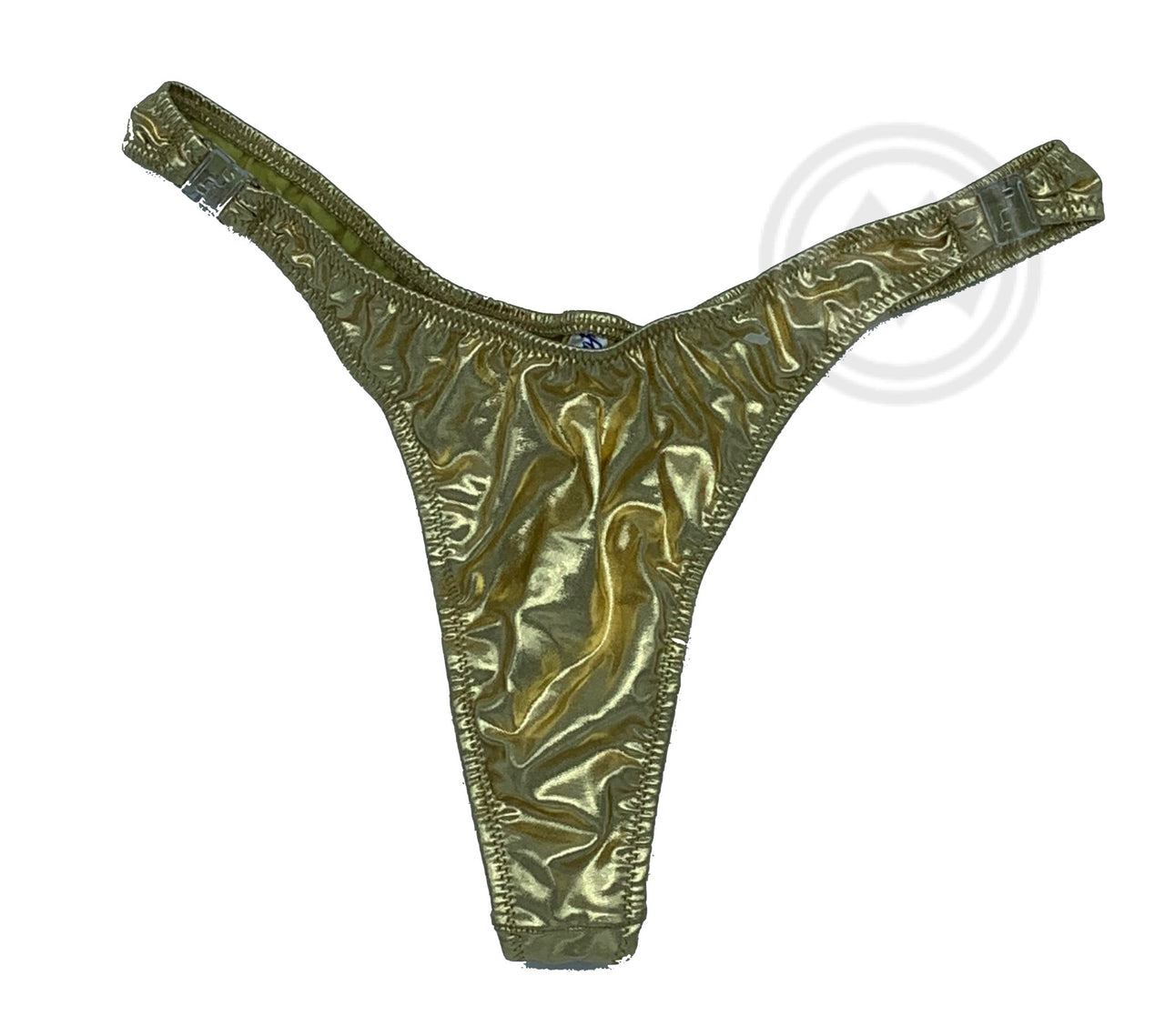 Metallic T-Back Detachable Thong - Gold - Model Express VancouverLingerie