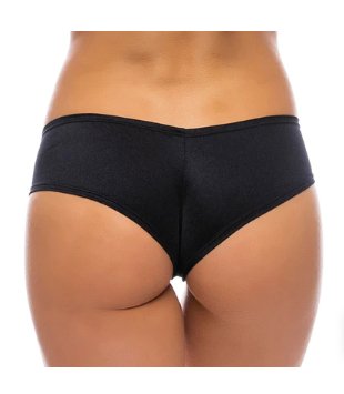 Micro Booty Shorts Black - Model Express VancouverBikini