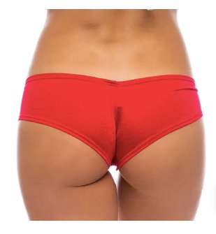 Micro Booty Shorts Red - Model Express VancouverBikini