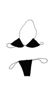 Micro Nudie Bikini Black - Model Express VancouverLingerie