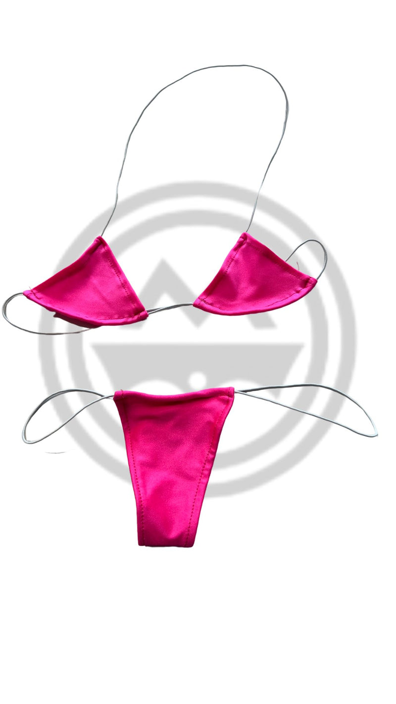 Micro Nudie Bikini Neon Pink - Model Express VancouverLingerie