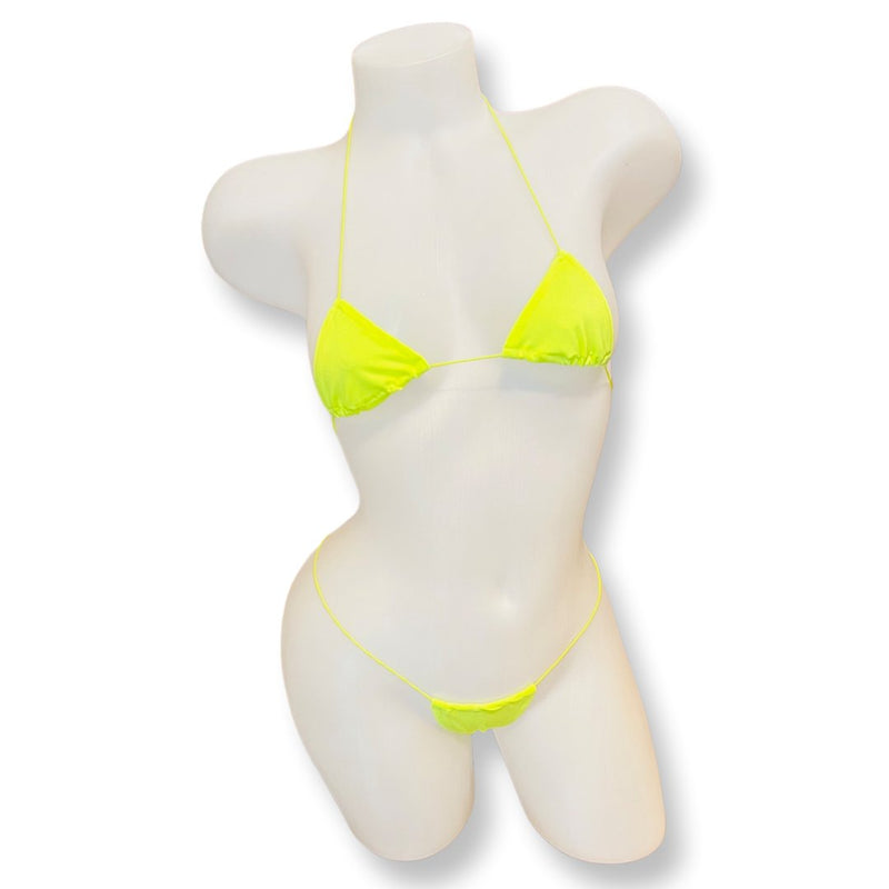 Micro Nudie Bikini Neon Yellow - Model Express VancouverLingerie