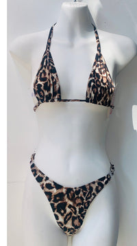 Micro Tie Triangle Top - Leopard - Model Express VancouverLingerie
