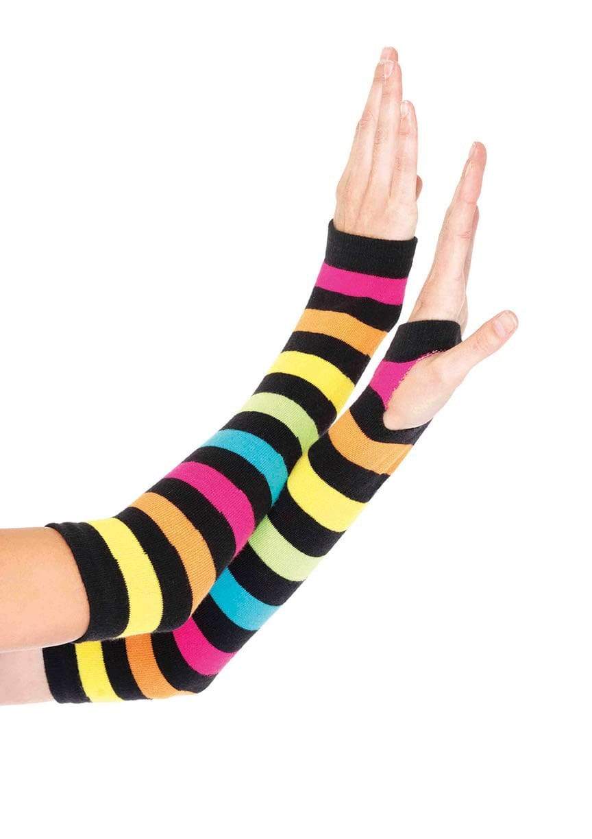 Neon Rainbow Gauntlet Gloves - Model Express VancouverAccessories