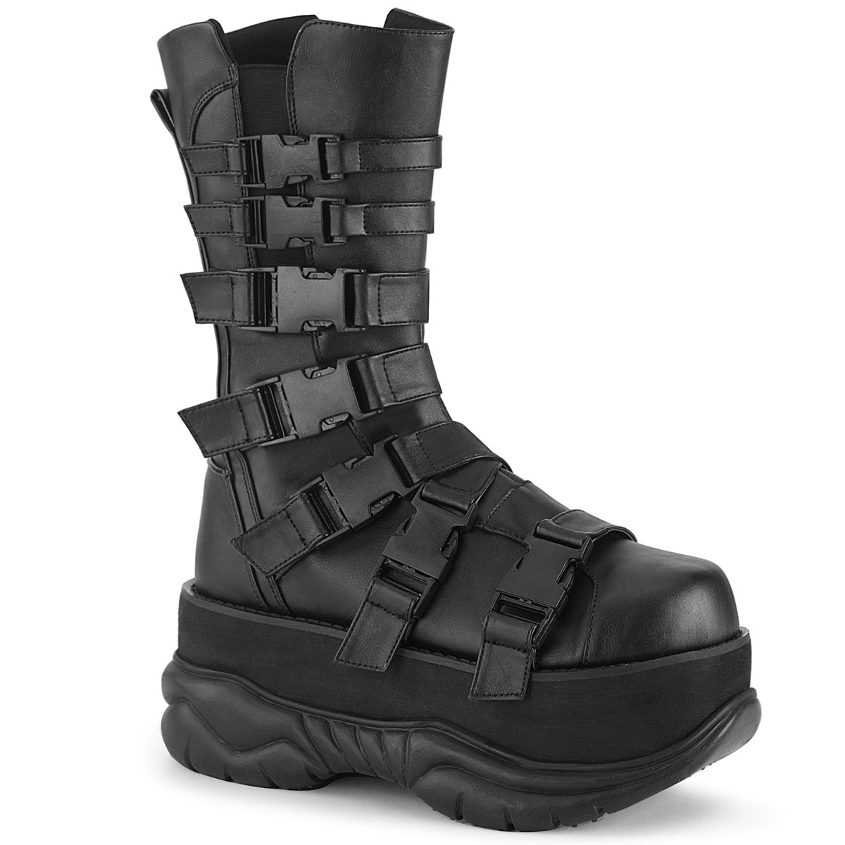 Demonia Neptune-210 - Blk Vegan Leather