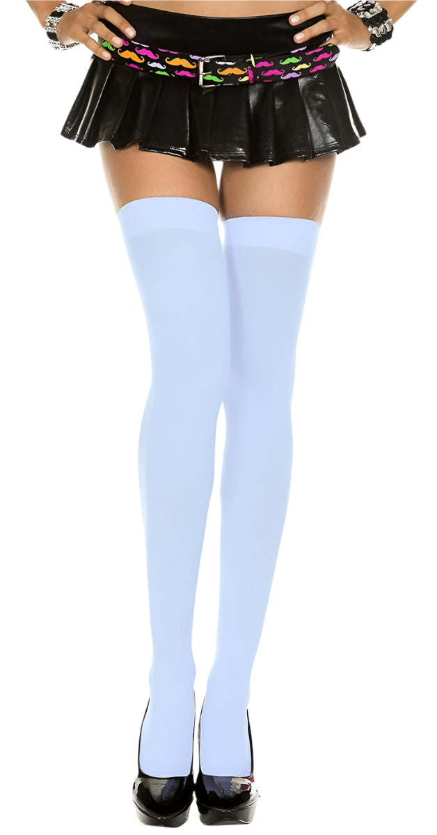 Opaque Thigh High Baby Blue - Model Express VancouverHosiery