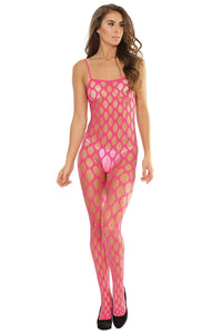 Open Net Bodystocking Pink - Model Express VancouverLingerie