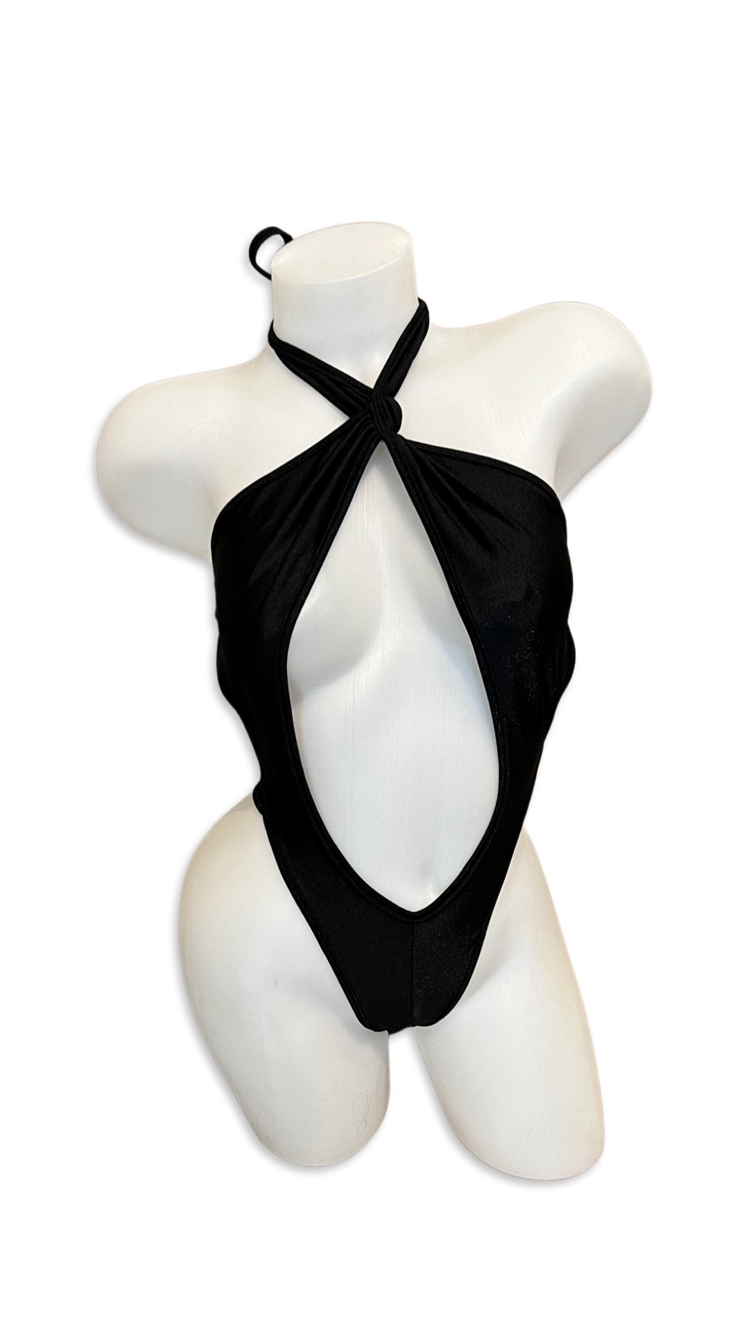 Peephole Bodysuit Black - Model Express VancouverBikini