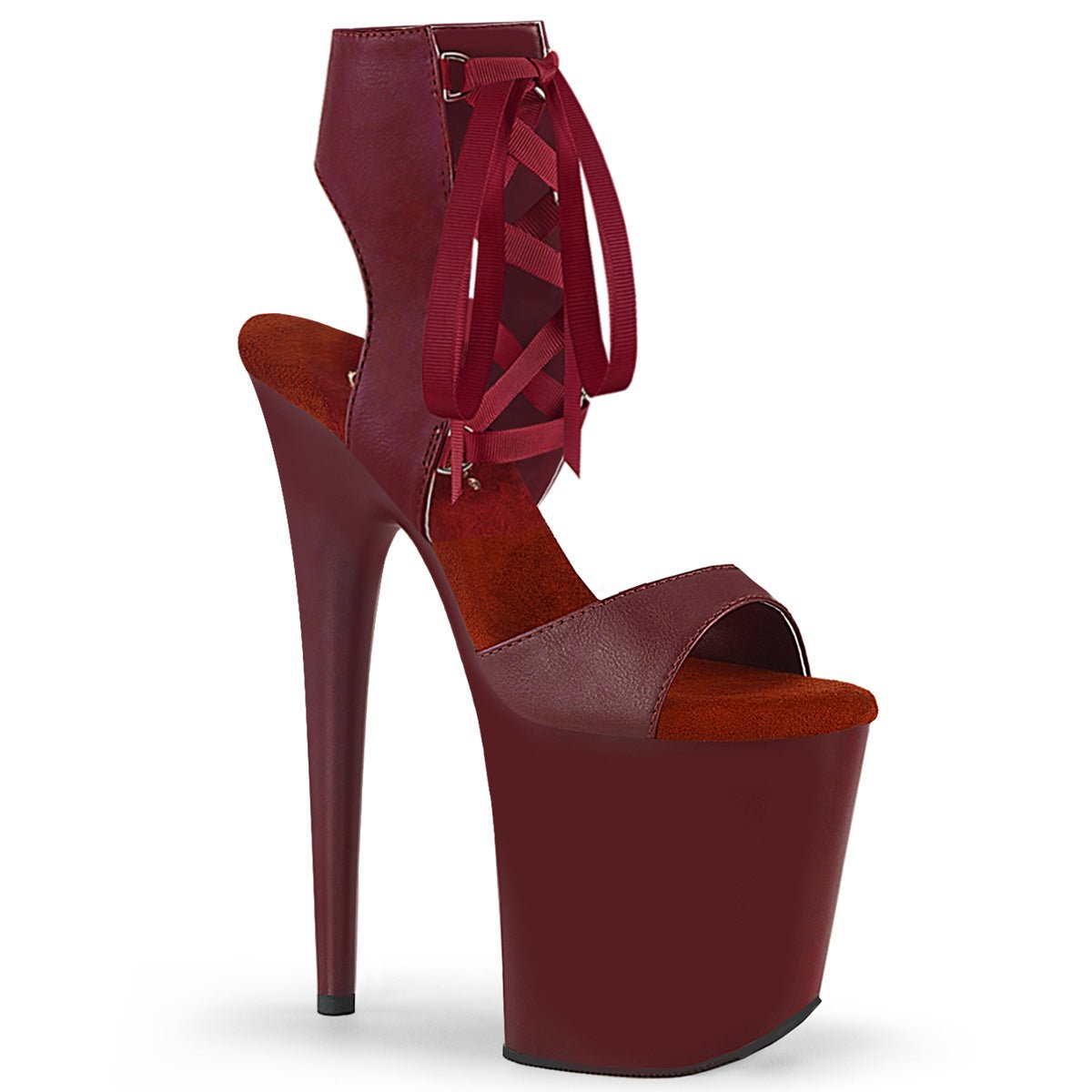 Pleaser Flamingo 800-14 Burgundy - Model Express VancouverShoes