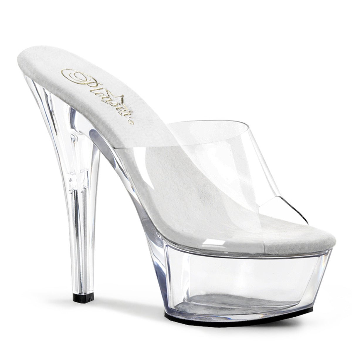 Pleaser Kiss 201 Clear - Model Express VancouverShoes