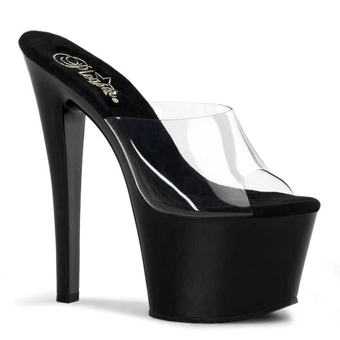 Pleaser Sky 301 Clear/Black - Model Express VancouverShoes