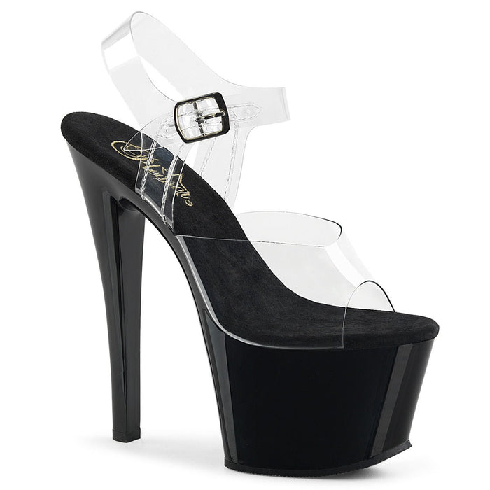 Pleaser Sky 308 Black/Clear - Model Express VancouverShoes