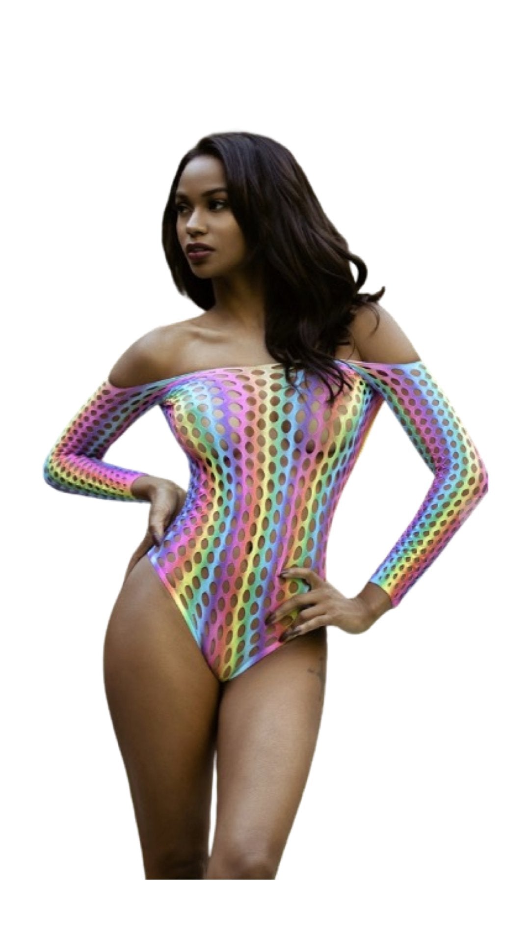 Pothole Rainbow Bodysuit - Model Express VancouverLingerie