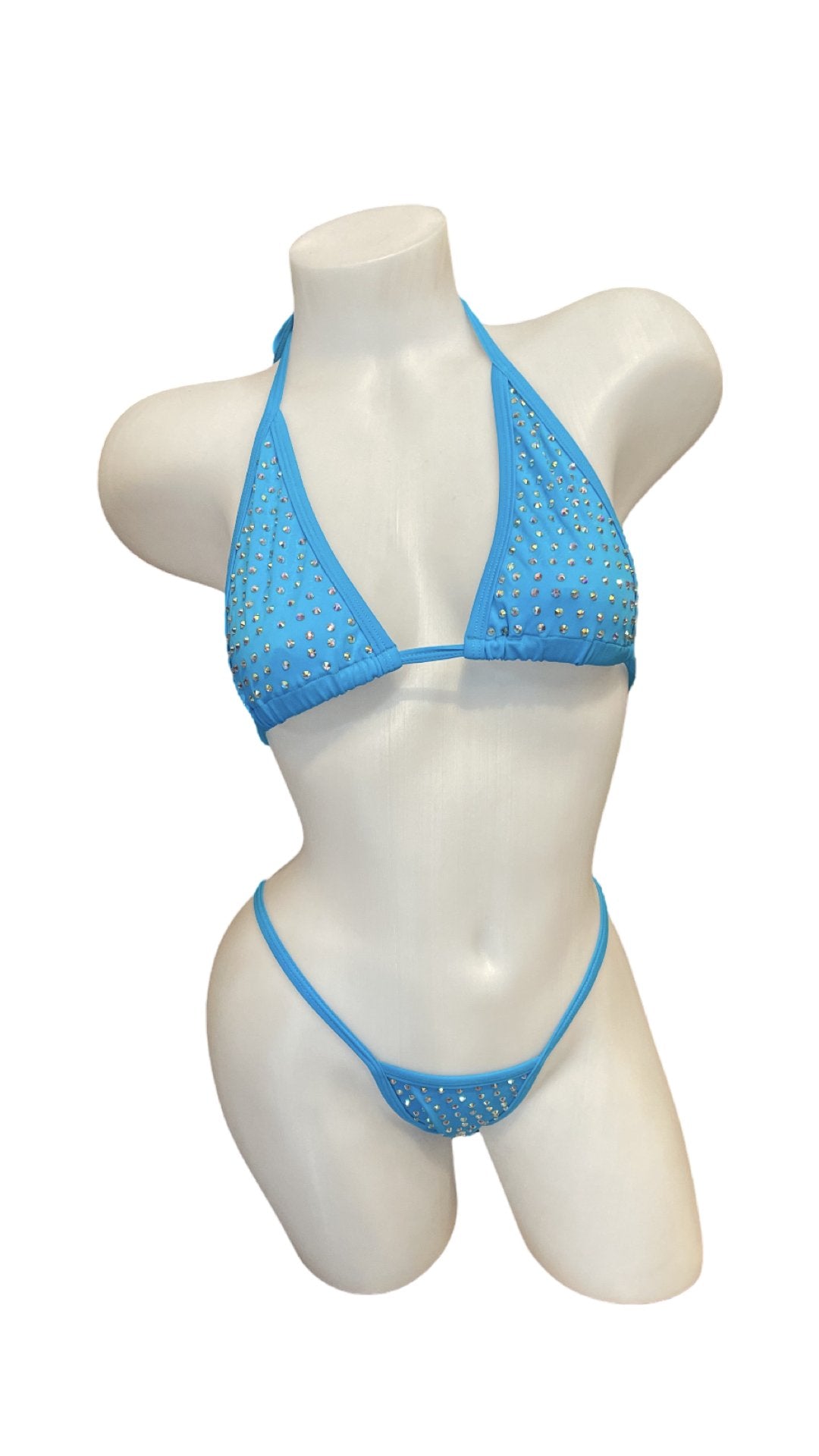 Rhinestone Bikini Aqua - Model Express VancouverBikini