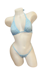 Rhinestone Bikini Baby Blue - Model Express VancouverBikini