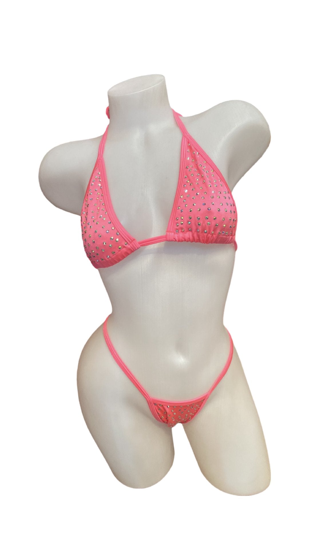 Rhinestone Bikini Coral - Model Express VancouverBikini