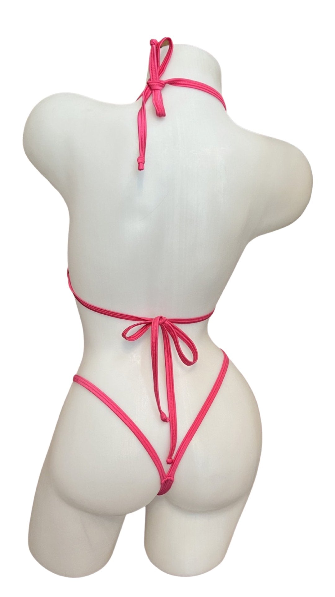 Rhinestone Bikini Design Hot Pink - Model Express VancouverBikini