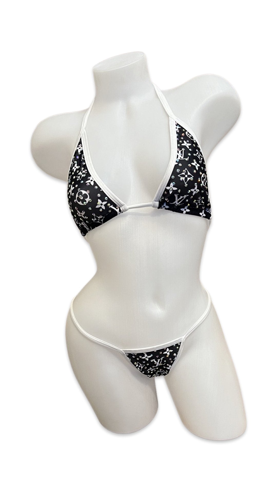 Rhinestone Bikini Design Navy - Model Express VancouverBikini