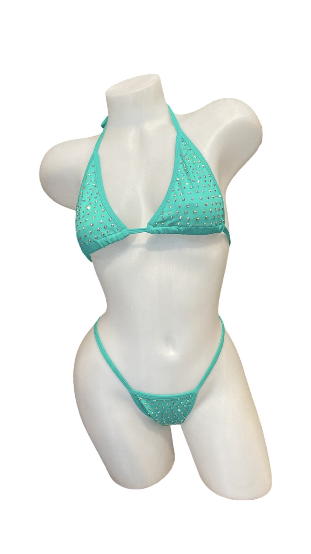 Rhinestone Bikini Jade - Model Express VancouverBikini