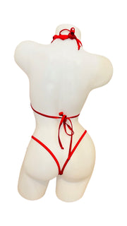 Rhinestone Bikini Red Lace - Model Express VancouverBikini