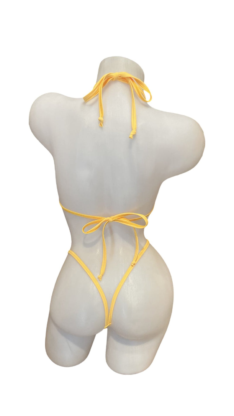 Rhinestone Bikini Sunshine Yellow - Model Express VancouverBikini