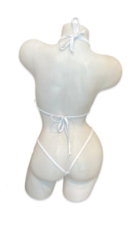 Rhinestone Bikini White - Model Express VancouverBikini