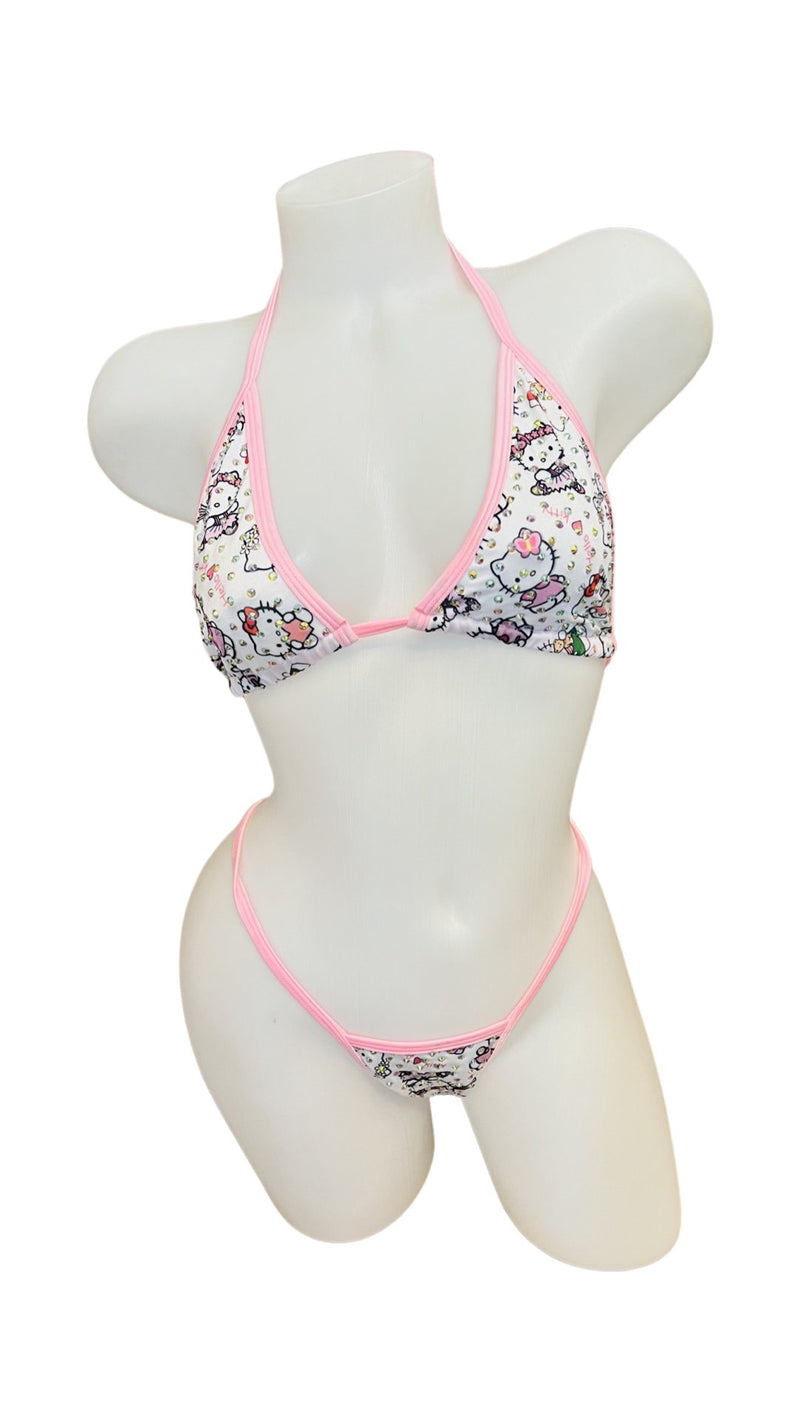 Rhinestone Hello Kitty Bikini - Model Express Vancouver